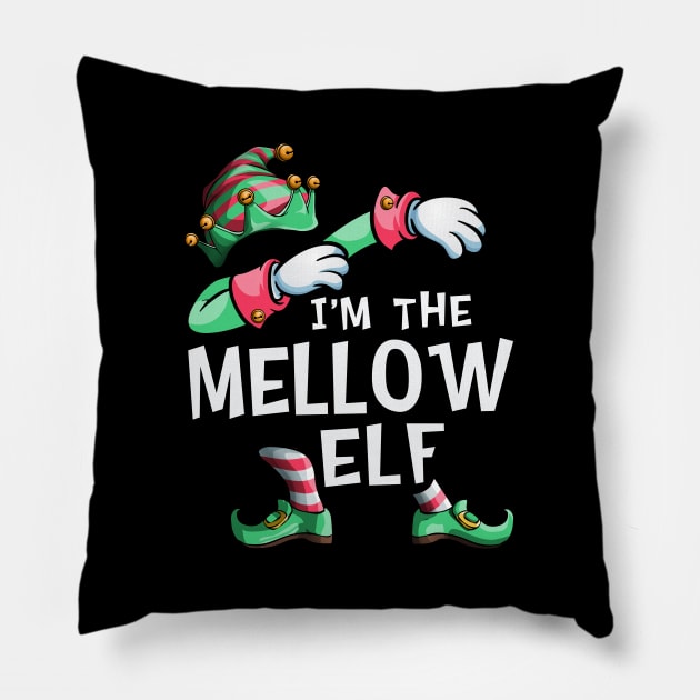 I'm The Mellow Elf Dabbing Christmas Family Matching Pillow by Blink_Imprints10