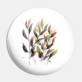 Green Leaves Pin