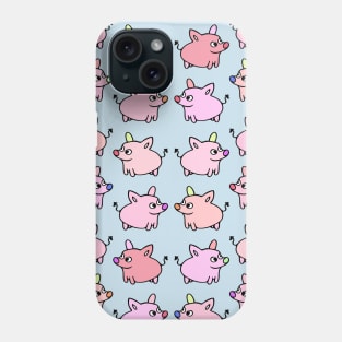 Cute and Colorful Pig Pattern Phone Case