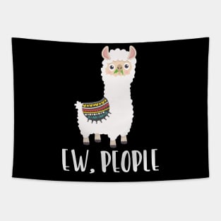 EW PEOPLE Funny Llama Lovers Perfect  Anti Social Gift Tapestry