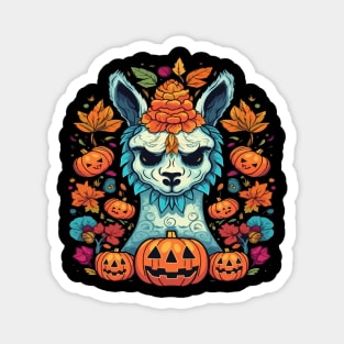 Llama Halloween Magnet