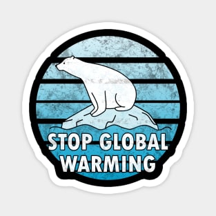 Global Warming - Polar bear Magnet