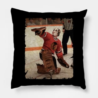 Murray Bannerman - Chicago Blackhawks, 1986 Pillow