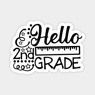 Hello Second Grade - 2nd Grade - Back to School Magnet