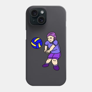 Chibi volleyball player girl Phone Case