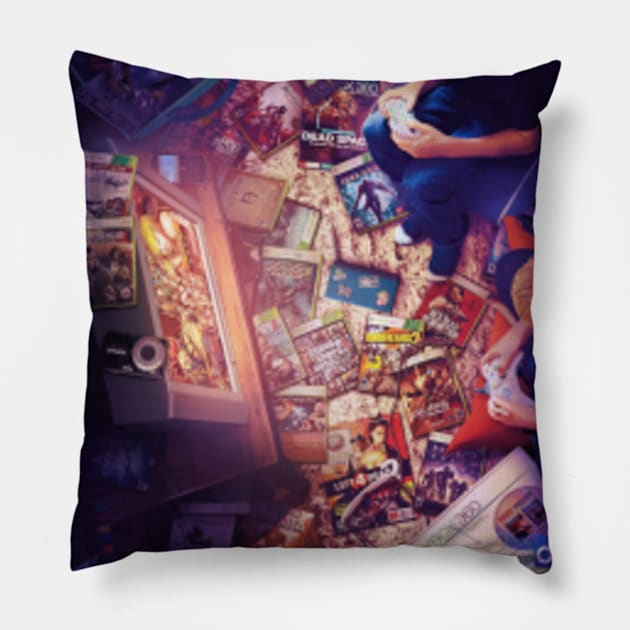 Xbox 360 Tribute Pillow by Rachid Lotf