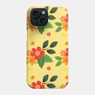 Beautiful Flower Drawings Phone Case