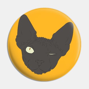 Winking Sphynx Pin