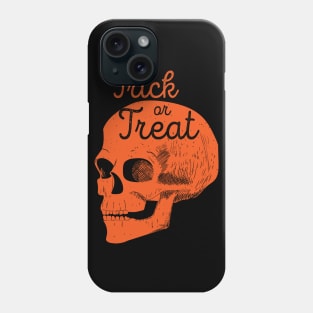 Halloween Skull Trick or Treat (Orange) [HT] Phone Case