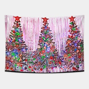 Christmas Trees in Pencil Effect Tapestry