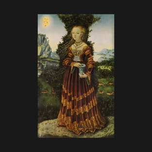 Portrait of a Saxon noblewoman as Mary Magdalene by Lucas Cranach T-Shirt