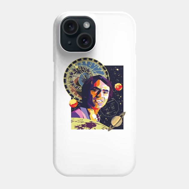 Carl Sagan Phone Case by difrats