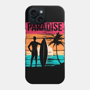 Surfing in a Paradise Phone Case