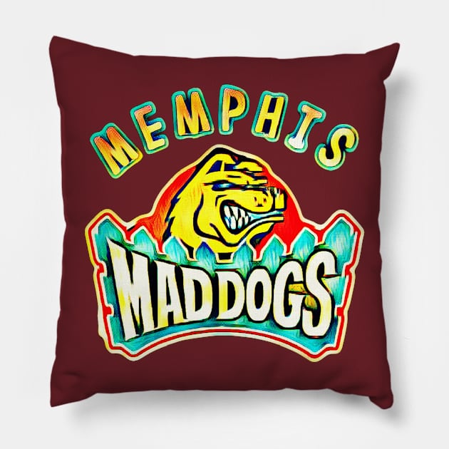 Memphis Mad Dogs Football Pillow by Kitta’s Shop