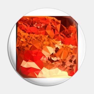 Tomato Red Abstract Low Polygon Background Pin