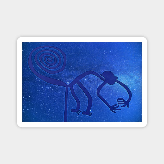 Nazca Monkey Magnet by AlexMir