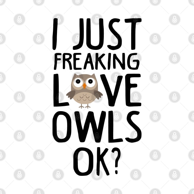 Love Owls Funny Owls Lover Gift by KsuAnn