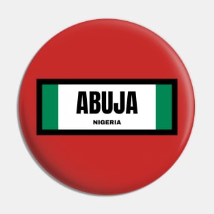 Abuja City in Nigerian Flag Pin