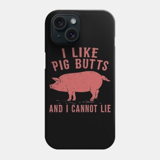 i like pig butts vintage Phone Case