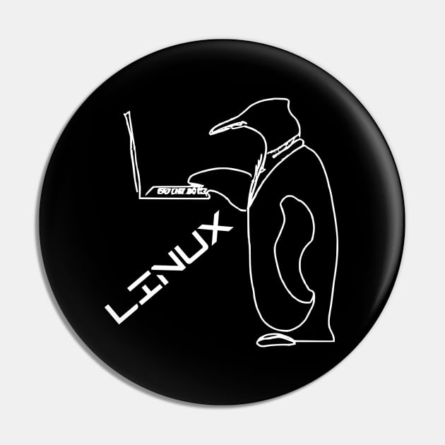 Tux Linux Penguin Pin by JoeStylistics