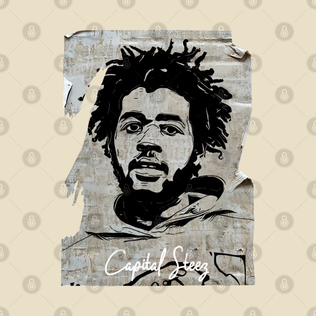 Capital Steez 80s Vintage Old Poster by Hand And Finger