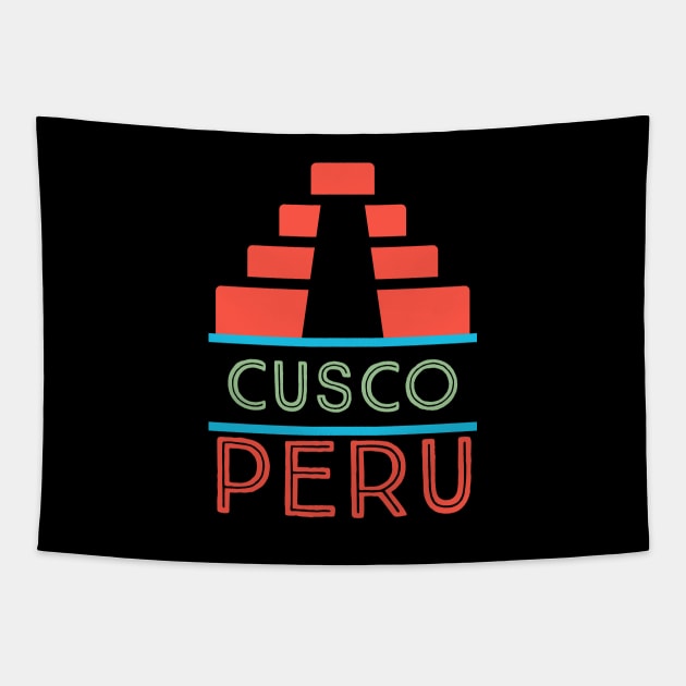 Cusco Peru Love Tapestry by cricky