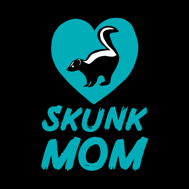 Skunk Mom for Skunk Lovers, Blue by Mochi Merch