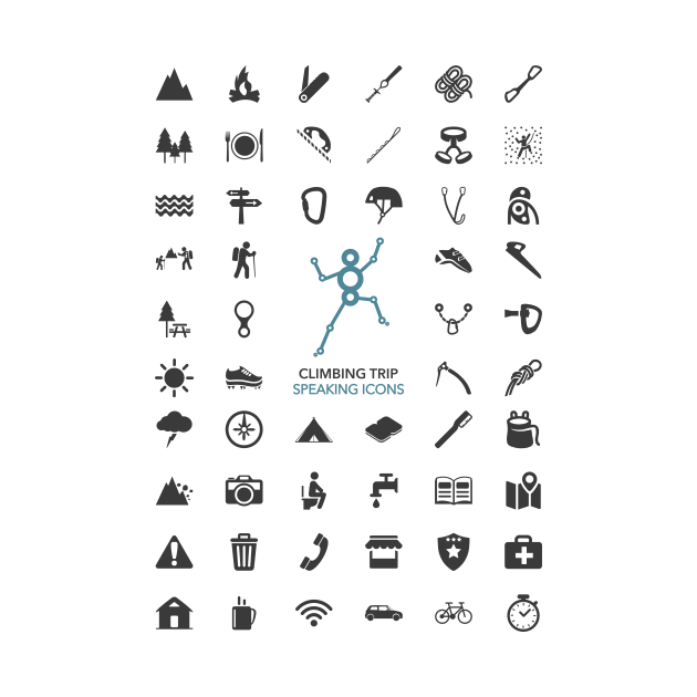 Climbing Trip Icons by Climbo