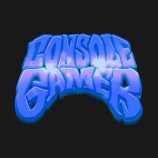 CONSOLE GAMER Blue Graffiti T-Shirt