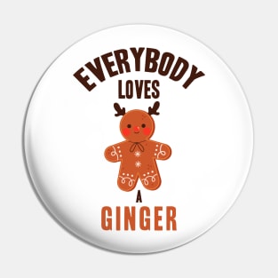 Funny Gingerbread Man Christmas Gift Pin