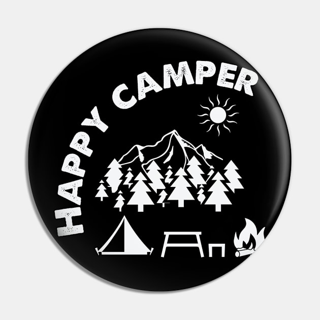 Happy Camper Pin by UniqueWorld