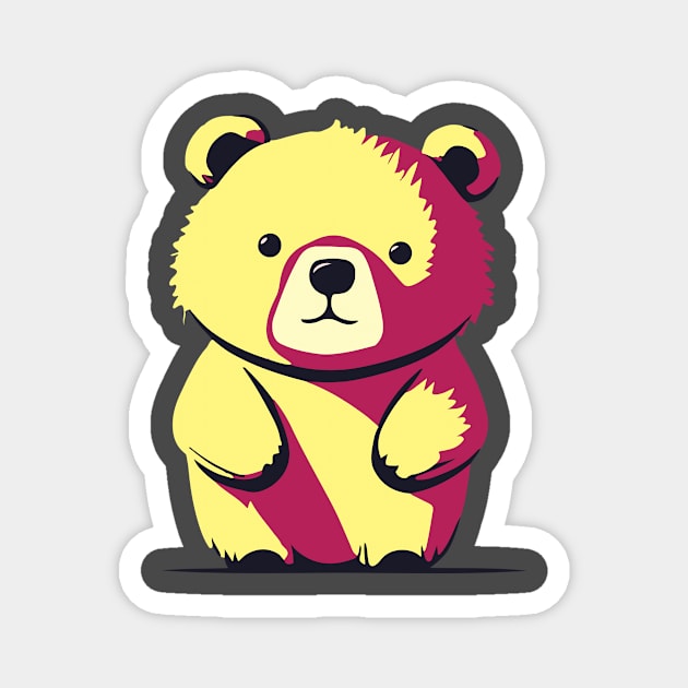 Cute Bear Magnet by Krndsg