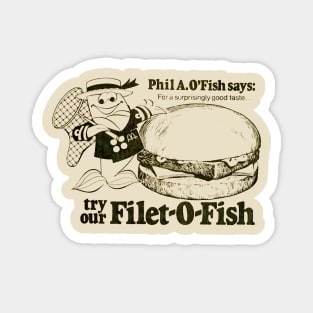 Retro Fish Filet Magnet