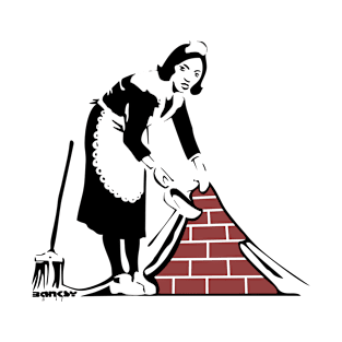 Banksy Sweep it Under the Carpet T-Shirt T-Shirt