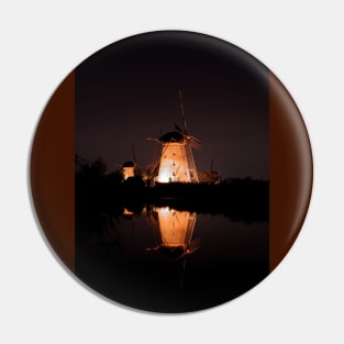 Kinderdijk Windmill Pin