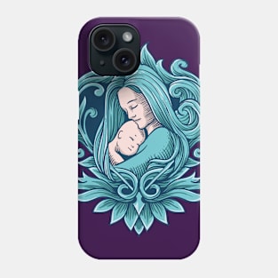 baby and mom Phone Case