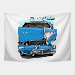 1957 Chevrolet Bel Air Chevy BelAir Trifive Muscle Car Tapestry