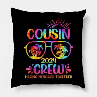 Cousin Crew 2024 Making Memories Family Squad Trip Pillow