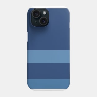 A solitary union of Columbia Blue, Police Blue, Rackley and Queen Blue stripes. Phone Case