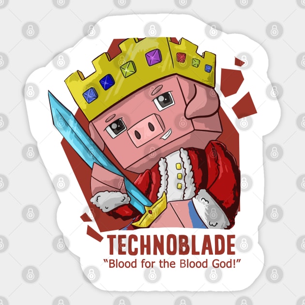 Technoblade Crown | Sticker