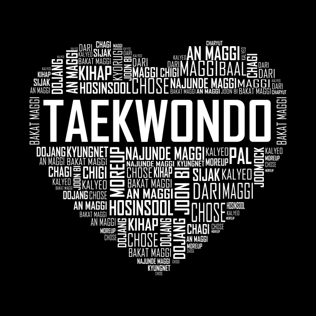 Love Taekwondo Heart by LetsBeginDesigns