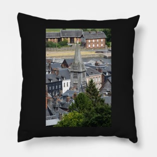 A View of Honfleur, France Pillow