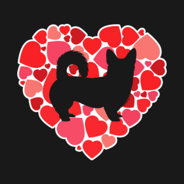 Corgi Heart for Dog Lovers Valentine's Day - Corgi Valentines Day - T ...