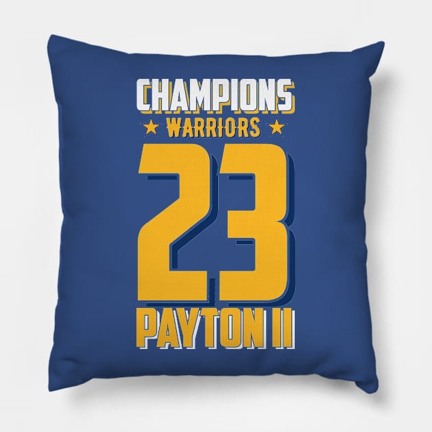 Warriorsss Basketball Champions 2023 Payton II Edition Varsity T-Shirt Pillow by T-shirt US
