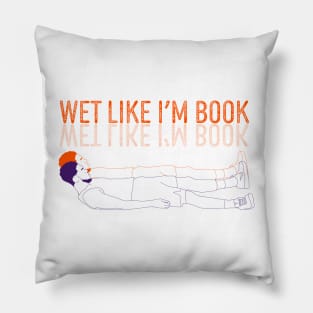 Devin Booker Wet Like I'm Book Minimalist Line Art Phoenix Basketball Pillow