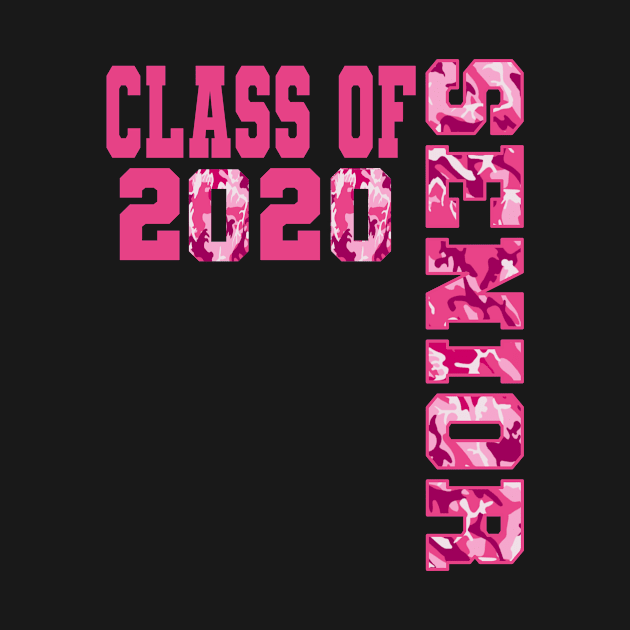 Senior Class of 2020 Pink Cammo High School Graduation Gift by Kimmicsts