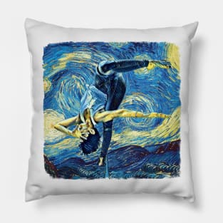 Yoga Van Gogh Style Pillow