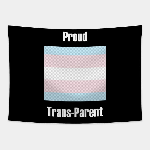 Proud Trans Parent Tapestry by WulfieTees