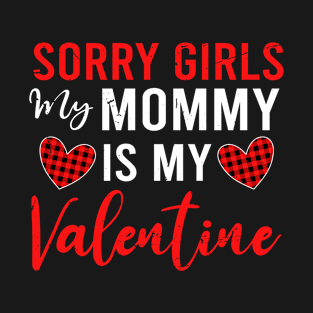 Valentines day toddler boys Mommy is my Valentine kids T-Shirt