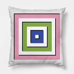 Geometric Squares Pillow